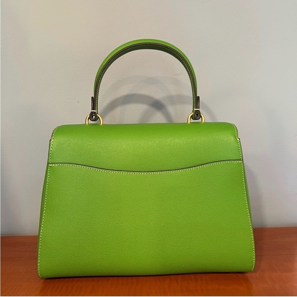 NEW! Kate Spade Katy Medium Vibrant Green Top Handle Bag - Picture 3 of 9